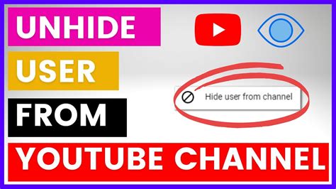 how to unhide youtube channel